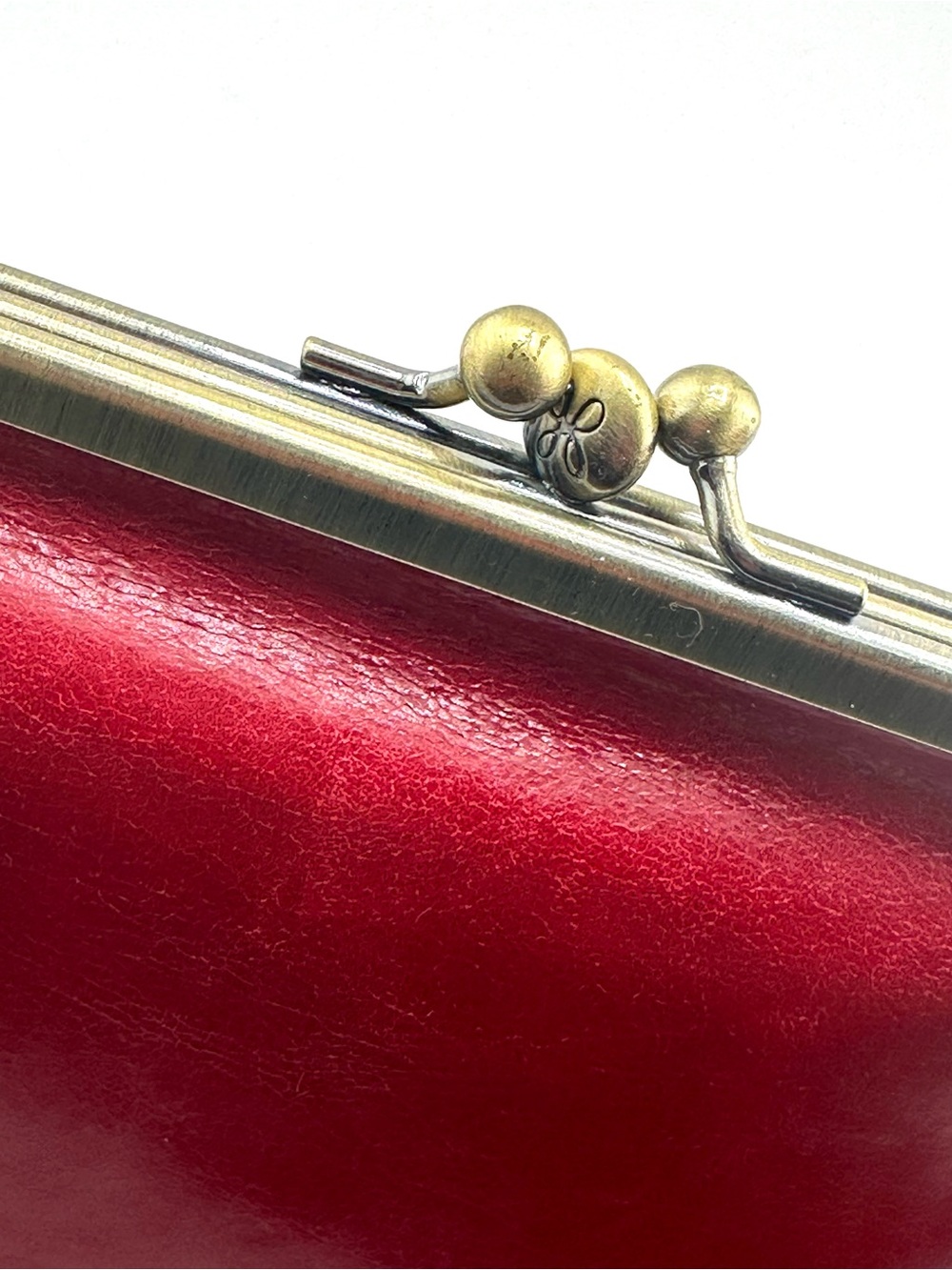 HOBO Millie Smooth Leather Wallet Garnet With Gold Hardware - Picture 5 of 8